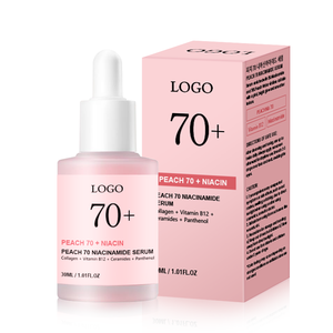 グオクイバイオテック ナイアシンアミド ナチュラルブライトニング ライトニング ファーミング ブースト グロー ビタミンB3 ピーチ 70+ フェイシャルセラム（くすんだ肌用） - Product Image 1
