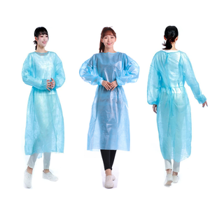 Stricken Sie elastische Manschetten vollständig geschlossen Autoklav ierbare Kleidungs stücke mit doppelter Krawatte - Product Image 3