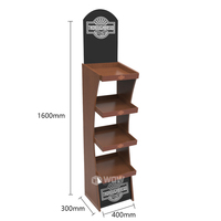 Support de présentation de vin en bois pliable et recyclable personnalisé, présentoir en contreplaqué pour les magasins de détail et la mise en valeur des produits