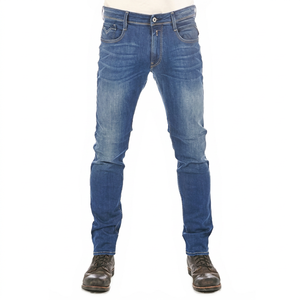 Jeans de Mezclilla de Algodón para Hombre, Corte Recto, Cintura Baja, Estilo Y2K, Lavado Claro, Ajuste Regular, Resistentes al Viento, para Primavera - Product Image 1