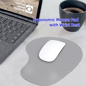 Custom Black Wrist Rest Cushion Silicone Ergonomic Mousepad Custom Shape Mouse Pad with Wrist for Home <b>Office</b> <b>Computer</b> - Product Image 3