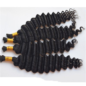 Negro natural brasileño <span class=keywords><strong>de</strong></span> la <span class=keywords><strong>onda</strong></span> suelta del pelo humano del pelo Remy trenzado <span class=keywords><strong>de</strong></span> pelo a granel - Product Image 2
