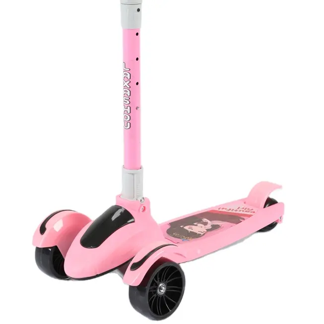 Ракеты форму хит продаж Детский самокат 3 колеса Pu мигающий на открытом воздухе скутер, способный преодолевать Броды для детей