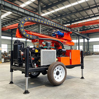 Foreuse rotative hydraulique diesel 200M la plus vendue pour forage profond, stable et fiable, de marque renommée, pour puits d'eau
