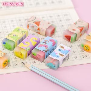 Venta al por mayor Borradores de PVC de frutas Papelería para estudiantes Borradores de animales lindos de dibujos animados Regalos de promoción - Product Image 3