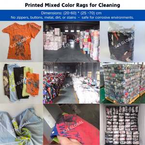 Trapos de Limpieza Industriales Multicolores 100% Algodón, Trapos de Camiseta Resistentes de Colores, Trapos de Algodón para Limpieza - Product Image 5