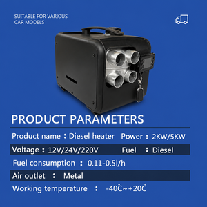 Mini Calefactor Portátil Todo en Uno para Autocaravanas Diésel, Nuevo, 12V/24V, Calefacción y Aire Acondicionado para <span class=keywords><strong>Peugeot</strong></span> - Product Image 3