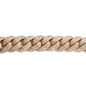 Bracelet Chaîne Cubaine en Argent Sterling 925 Style Hip Hop avec Moissanite, Bijou de Luxe Streetwear pour Hommes et Femmes, Idéal pour les Fêtes - Product Image 2