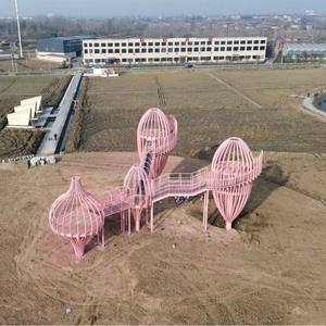 Su misura per esterni punti panoramici struttura in acciaio edifici a forma speciale per la ristrutturazione di costruzioni vecchie strutture in acciaio - Product Image 4