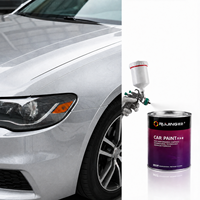 Peinture automobile Ruijing 1K argentée, résistante aux intempéries, pour extérieur, avec couche de finition acrylique protectrice, adaptée aux surfaces de véhicules à long terme