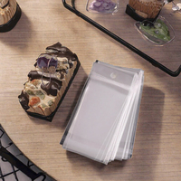 Sacs d'emballage alimentaire recyclables en PE avec fermeture éclair personnalisés pour les sushis, le lait et autres produits alimentaires - Transparents, épaisseur 0,12 mm