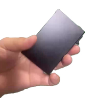 Porte-cartes mince en aluminium en gros d'usine et portefeuille Popup en métal blocage RFID pour hommes et femmes accessoire de porte-cartes de visite