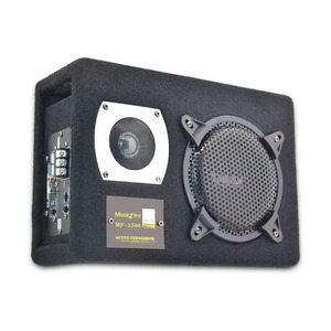 Caisson de basses actif MusicFire MF-1506 10 pouces en bois, haut-parleur audio pour voiture 12V - Product Image 4