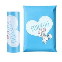 Enveloppes en polyéthylène personnalisées avec logo Guandu, durables, imperméables, biodégradables, recyclables, surface givrée, fermeture autocollante