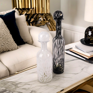 Bình hoa nghệ thuật hiện đại sang trọng với độ tương phản trong suốt và mờ đục cho các điểm nhấn nội thất phong cách - Product Image 2