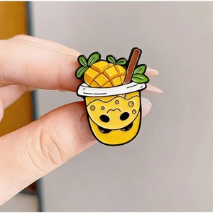 Insignias Magnéticas Personalizadas para Tiendas de Té de Burbujas y Cafeterías - Decoración para Refrigeradores, Regalos Promocionales con Serigrafía Dorada - Product Image 2