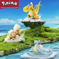 Figurines en résine de la série Pokémon : Pikachu, Psyduck, Bulbasaur – Statues mignonnes et amusantes inspirées de l'anime