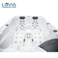 Fabricant direct d'usine, vente en gros, bain à remous pour 3 personnes, spa extérieur, hydrothérapie Balboa, spa extérieur