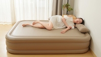 Matelas pneumatique gonflable automatique en tissu laminé à trame super résistante avec pompe à batterie au lithium intégrée