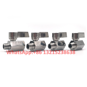 BSPT/NPT صمام ماء نحاسي أنثى ذكر صمام كروي ثنائي الاتجاه صمام كروي صغير من الفولاذ المقاوم للصدأ 1/8 1/4 3/8 1/<span class=keywords><strong>2</strong></span> 3/4 - Product Image 2