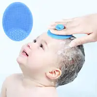 Amazon Baby Cradle Cap Siliconen Borstel Bad Body Head Cleaning Scrubber Borstel Voor Kinderen Pasgeboren Baby 'S