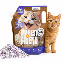 Litière pour chat en tofu écologique 2,72 kg, fabriquée à partir de résidus de soja de qualité supérieure, matières premières de qualité alimentaire, vente en gros d'usine, promotion exceptionnelle