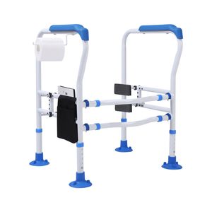 Medical Adjusta ble Deluxe WC Sicherheits rahmen Badezimmer Handlauf Assist Haltegriff Griff Stand Alone Toiletten schiene - Product Image 6