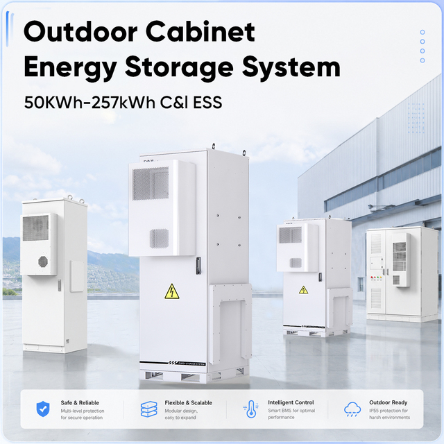 Smart BESS Cabinet LFP 314Ah Air Cooling Modular Expand Hybrid Solar Energy Storage System 30kw 60kw 100kw Complete Cabinet