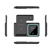 Base de Carga Inalámbrica Magnética 3 en 1 Creativa, Soporte Plegable para iPhone, Reloj y Auriculares, con Luz