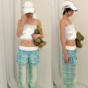 Pantalon de protection solaire UPF50+ à séchage rapide, coupe ample, taille élastique, en polaire rafraîchissante pour l'été - Product Image 2