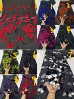 Dernière Nouveauté : Tissu de Luxe Brodé de Paillettes et Perles de Bolivie, Dentelle Française Faite Main de Haute Qualité pour Mariage ou Soirée