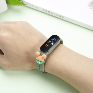 Correa IVANHOE para Xiaomi Mi Band 8 7 6 5 4, pulsera deportiva de silicona, correa de reloj inteligente de dibujos animados para MiBand 4 5 6 7 <span class=keywords><strong>Band7</strong></span>, correas - Product Image 3