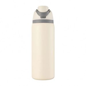 Nouvelle gourde isotherme sous vide 32OZ pour fruits, en acier inoxydable, avec paille, idéale pour le sport, les voyages et la voiture - Product Image 3