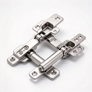 Charnière de porte d'armoire en acier inoxydable, charnière à friction silencieuse, montage latéral, quincaillerie de porte dissimulée pour meubles - Product Image 1
