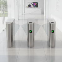 Tourniquet Automatique Rétractable en Acier Inoxydable avec Moteur Sans Balais, Protection IP65, Anti-Collision, Contrôle Multi-Access