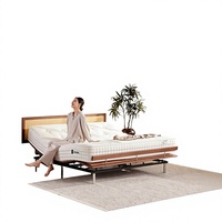 Tête de lit respirante en bois massif style pêche, modèle Smart Bed Max Master pour chambre à coucher