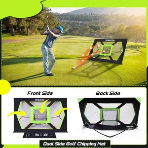 Red de golf de diseño plegable de red de golpe fácil de montar con objetivo para entrenamiento de golf en áreas pequeñas - Product Image 4