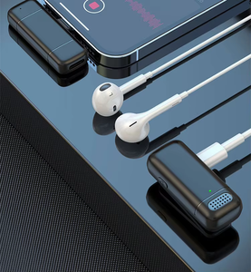 Có thể sạc lại C không dây condenser Lavalier Microphone kênh kép thông minh tiếng ồn hủy bỏ đối với DSLR máy ảnh vlogging sống - Product Image 5