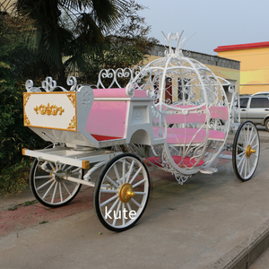 Cinderella Pumpkin Princess Wedding Carriage Horse Drawn Carriage Royal Horse <b>Trailer</b> for Sale - Product Image 3