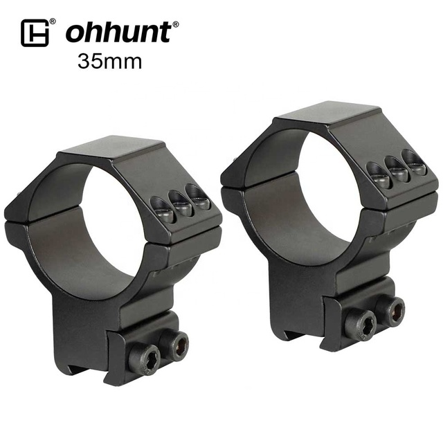 Ohhunt 35mm Diameter Scope Rings High Profile Standard 11mm Hunting Scope Mounts