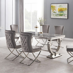 Sillas <span class=keywords><strong>de</strong></span> Comedor <span class=keywords><strong>de</strong></span> Diseño Nórdico Moderno y Lujoso, Sillas <span class=keywords><strong>de</strong></span> Comedor <span class=keywords><strong>de</strong></span> Tela para Cocina y Comedor, Sillas <span class=keywords><strong>de</strong></span> Comedor <span class=keywords><strong>de</strong></span> Terciopelo con Respaldo <span class=keywords><strong>de</strong></span> Ala - Product Image 1