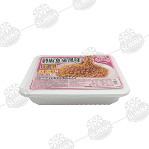 Nouilles instantanées en gros en boîte, saveur tête <span class=keywords><strong>de</strong></span> poisson chili hachée, repas rapide prêt en 5 minutes, bloc <span class=keywords><strong>de</strong></span> nouilles double couche - Product Image 1
