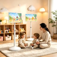 Televisor Inteligente Portátil con Ruedas de 32 Pulgadas, Pantalla Táctil Android, Centro de Entretenimiento y Aprendizaje Móvil para Padres e Hijos