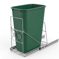 Étagère coulissante en métal durable pour poubelle, kit multifonction sous armoire et sous évier pour rangement d'outils de nettoyage de cuisine moderne