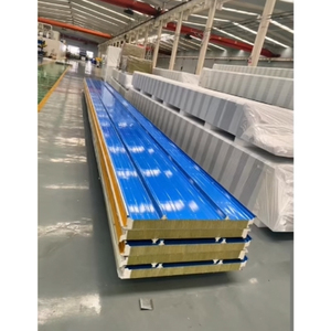 Paneles Sándwich Aislantes para Paredes <span class=keywords><strong>y</strong></span> Techos CHANGYI, Paneles de Lana de Roca Impermeables para Cámaras Frigoríficas - Product Image 1