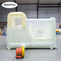 Nouveau design, château de couleur commercial, maison gonflable avec toboggan, équipement de jeu doux pour enfants, location de fosse à balles