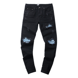 Vaqueros ajustados de moda para hombre con lavado desgastado, versátiles y elegantes, ropa casual para hombre - Product Image 3