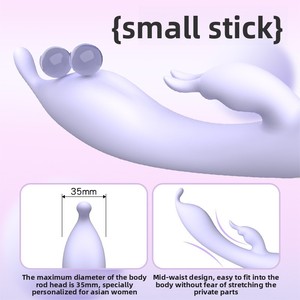 Vibratore a Doppia Vibrazione per <span class=keywords><strong>Donne</strong></span>, Orgasmo Istantaneo, Stimolatore Punto G, Ricaricabile USB, Impermeabile IPX7, Giocattolo per Adulti - Product Image 2