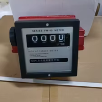 Contador de medidor de flujo de aceite combustible mecánico de 4 dígitos serie FM para diésel/gasolina