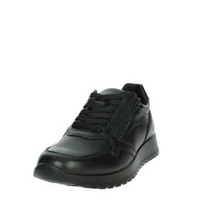 Zapatillas deportivas para hombre Imac, zapatos informales de cuero negro con parte superior baja - Product Image 5